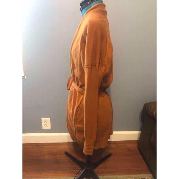 Lululemon Cotton-Cashmere Knit Wrap Butternut Brown Cardigan, size 8 - Picture 4 of 6